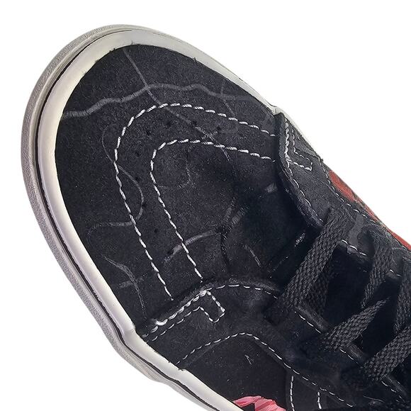 Vans Black & Red Stranger Things Friends Don't Lie Demogorgon Sk-8 Hi Sneakers - Picture 5 of 10